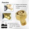 Ebrmeiwo CGA-520 B Tank Acetylene to CGA-200 MC Acetylene Regulator,