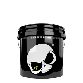 Nuke Guys Car Wash Bucket White Skull Edition - Car Wash Bucket with 3.5 US Gallons (approx. 13 Litres) - Car Wash Bucket for Gentle Car Washing/Motorcycle Wash