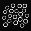 10 Set Jack Socket Nut with Washer, Guitar Nuts and