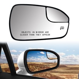 Passenger Right Side Mirror Power Heated Mirror Glass Passenger Right Side Compatible With 2013-2020 Ford Fusion Replace# DS7Z17K707B