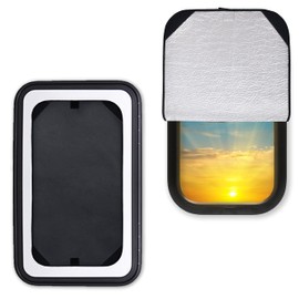 EcoNour RV Door Window Shade 2 Pack| Trailer Skylight Cover Total UV Protection | Foldable Window Sunshade | RV Blinds for Camper Windows | Camping Accessories for Travel Trailer | 16" x 25"