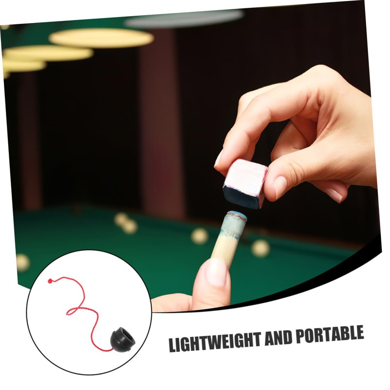Mipcase 2pcs Snooker Cue Chalk Holder Rubber Non Slip Billiards