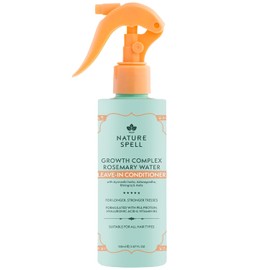 Nature Spell Rosemary Water Leave-in Conditioner, Vegan,150ml | Heat Protectant, Detangling, Strengthens Hair, Smoothes & Adds Shine, for All Hair Types