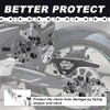 Xitomer Rear Chain Guard for Motorcycle, Black Aluminum, Fit for