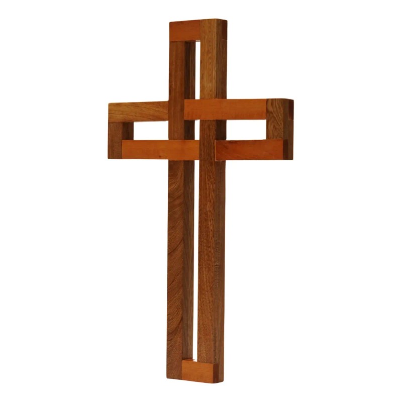 Cruz De Madera Decoracion Artesanal Cre55333rc-a