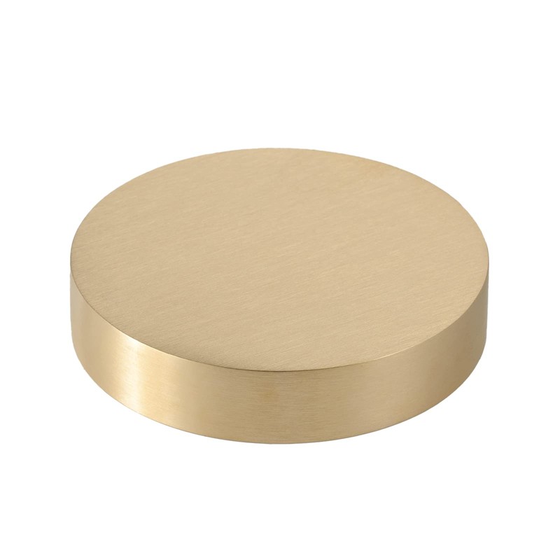 USAMILY Solid Brass Round Block, Diameter 80mm/3.15 inch, Thickness 12mm/0.47