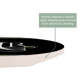 Mr and Mrs Wedding Rings Navy Blue 2.75 x 2.75 Ceramic Car Coasters Pack of 2