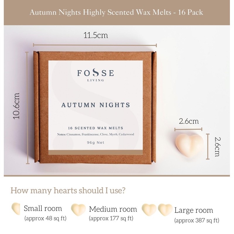 Autumn Nights Strong Scented Wax Melts 16 Pack - Autumn