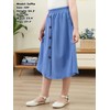 GORLYA Girls A-Line Elastic High Waist Pleated Swing Maxi Skirt