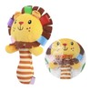 TOYMYTOY Birillo Plush Rattle with Rattle Bell (Lion)
