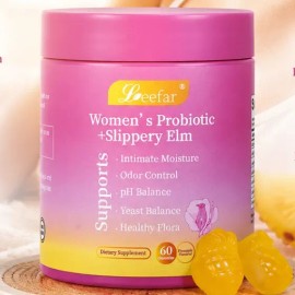 Probiótico Femenino Con Olmo Y Sabor Piña 60 Piezas