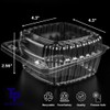 50-Pack Clear Plastic Food Containers Clamshell Take Out Containers Disposable