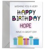 Happy Birthday Hope - Birthday Card For Hope