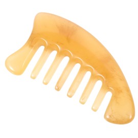 Vaguelly Green Sandalwood Triangular Comb Wide Hair Comb Hair Pick Massage Combs Comb for Massage Anti-static Hair Comb