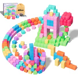 100pcs Magnetic Blocks, Magnetic Cubes for Kids Ages 3-8, STEM Educational Building Toys for Toddlers & Preschoolers, Sensory Autism-Friendly Learning Toys Gift for Boys & Girls 3-5, 4-8 Year Old