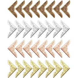 Protective Corner Edge Decoration for Books, Book Corners, Protective Corner, Vintage Corner Protection, Metal, Metal Book Corner Protectors, Bronze Book Fitting for Scrapbooking Albums, Photo Album,