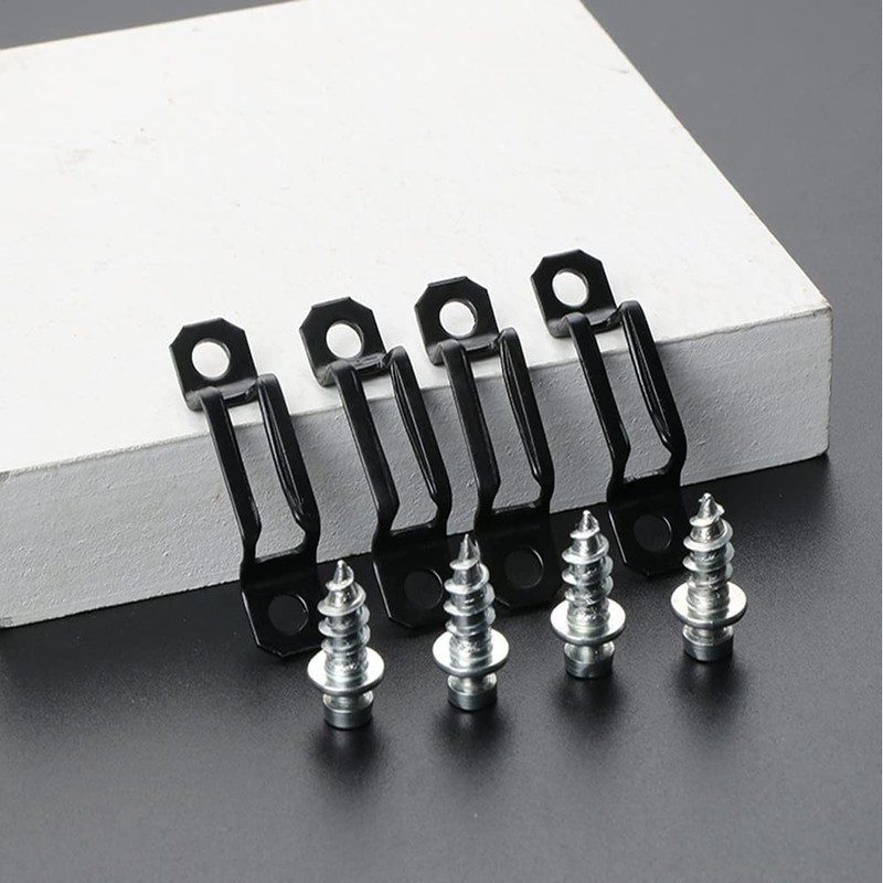 UtySty 20 Pack Furniture Panel Connector Bracket Invisible Slide-on Screw