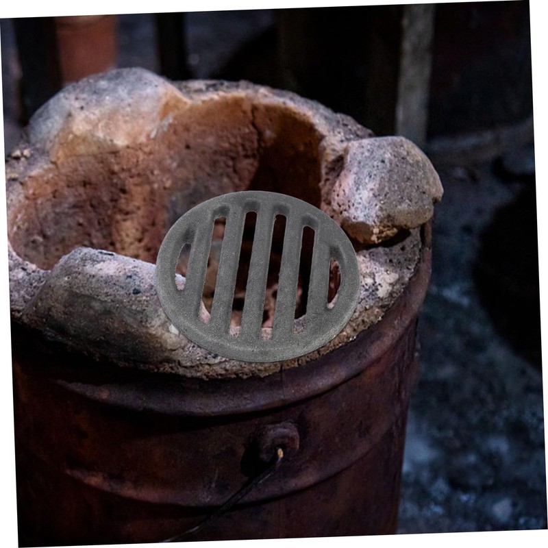 SHOWERORO Efficient Round Fire Grate for Stove Chimney Versatile Fire