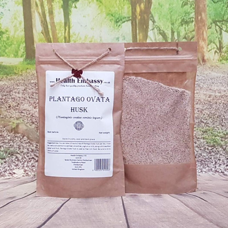 Health Embassy Plantago Ovata Schale / Plantago Ovata Husk, 200g