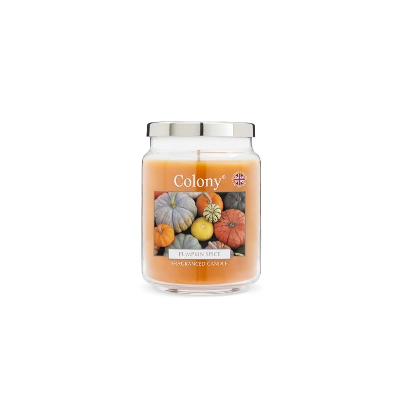 Colony Pumpkin Spice Large Jar, Up to 100hrs