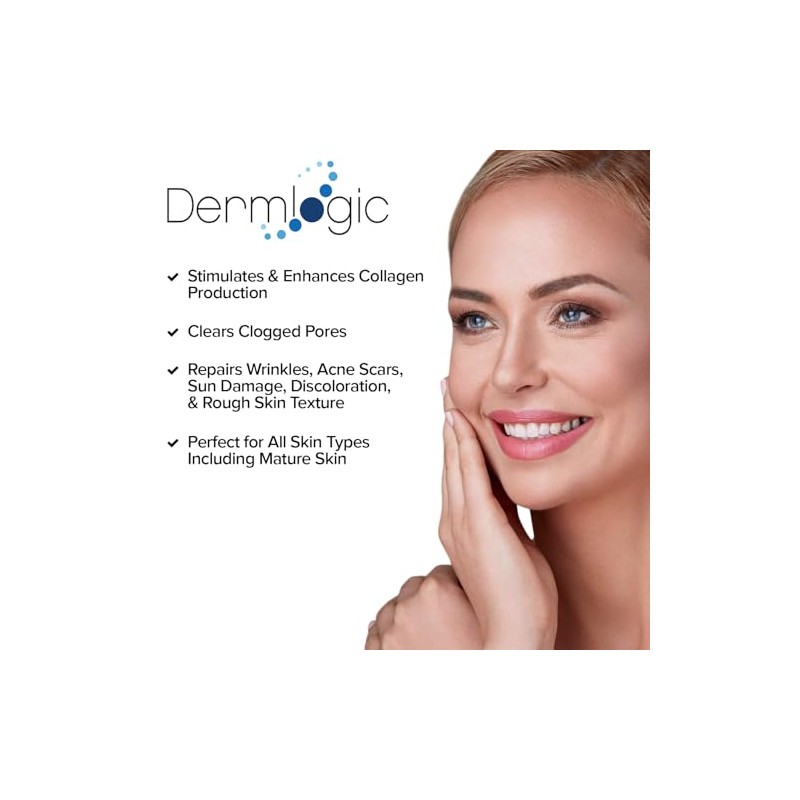 Dermlogic Anti Ageing Resurfacing Peel Pads - Contains Salicylic, Glycolic,