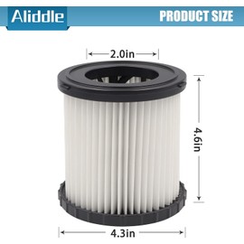 DCV5801H Replacement Filter Fit For dowalt DCV580, DCV581H Wet Dry Vacuum 1 pack