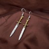 BEKECH Percy Movie Inspired Necklace Percy Fans Jewelry Sword Key