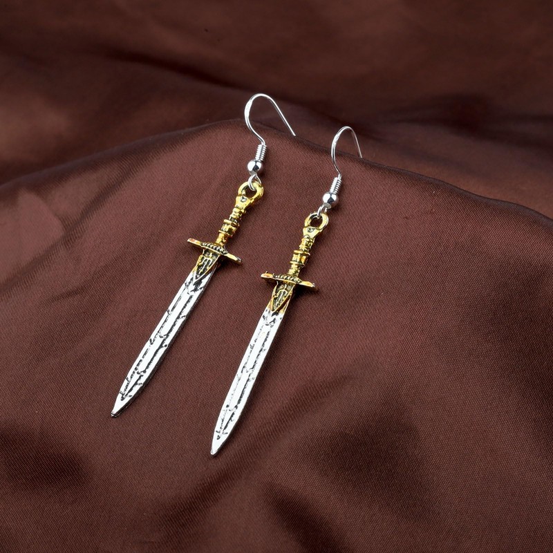 BEKECH Percy Movie Inspired Necklace Percy Fans Jewelry Sword Key