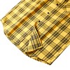 Sleeveless Funny Casual Shirt，Plaid Front Shirt for Men Yellow