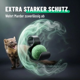 Greate 4x Anti-Marten Balls Marten Deterrent Car Fragrance Balls with Holder
