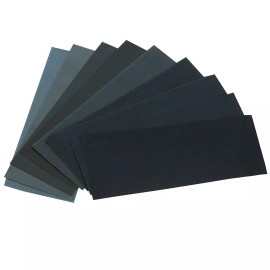HSYMQ 24PCS Sand Paper Variety Pack Sandpaper 12 Grits 9x3.6 Inch, Assorted