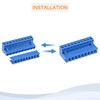 sourcing map 2 Sets PCB Mount 5.08mm Pitch 10 Pin