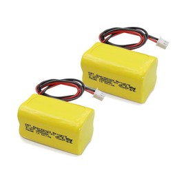 KBT 4.8V 1000mAh AA Size Rechargeable Emergency Lighting Battery, Ni-CD Battery with 2Pin JST PH 2.54 Connector for CTL 685896020, CTL N700AAC-F22C/C, Day-Brite CXL6VB, ANIC0938, NIC0939(2-Pack)