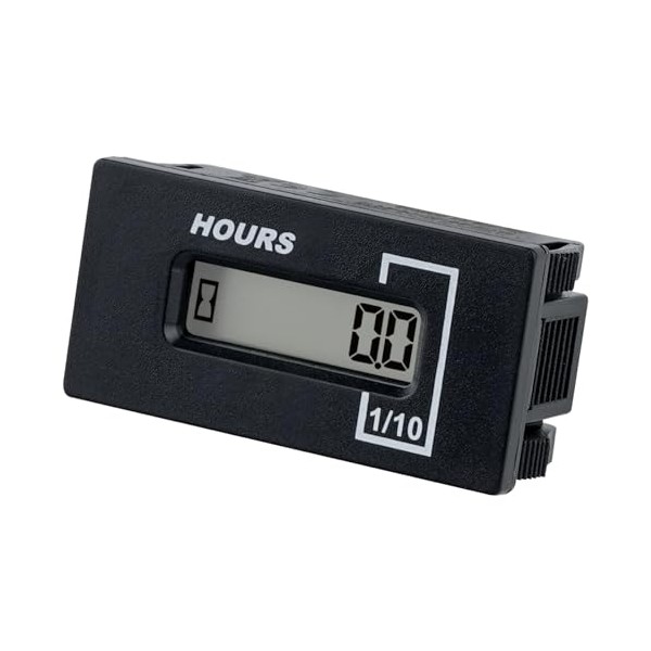 Jayron Resettable Hour Meter Gauge(AC 6-85V/DC 6-60V) Snap-in Design Accumulate