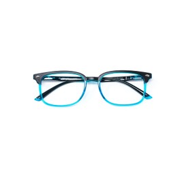 Gian Marco Venturi Unisex Varese Lesebrille, Schwarz-Hellblau, One Size