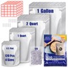 120 Mylar Bags for Food Storage with Oxygen Absorbers 300cc,
