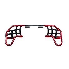 Tusk Comp Series Nerf Bars Red with Black Webbing Compatible with Yamaha YFZ 450 2004-2013