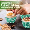 REGENCY RW1116PASG Greaseproof Standard Baking Cups, Green/White