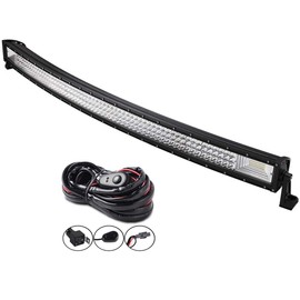 Willpower 52 inch 675W Curved Triple Row 7D LED Work Light Bar for Jeep JK Off Road SUV Boat 4X4 4Wd Truck 12V-24V