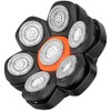 MAXGROOM IPX6 Waterproof Head Shaver Replacement,7D Removable Magnetic Flexible Floating