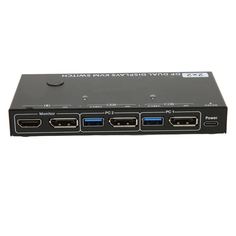 DisplayPort KVM Switch 2 In 2 Out 8K 30Hz 4