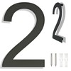 Ywonoby Stainless Steel House Number - RAL 7016 Anthracite Grey