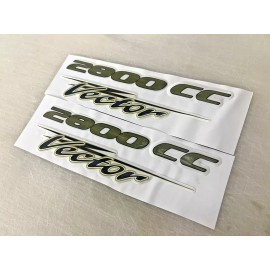 HYDRA SPORTS BOAT VECTOR 2800 CC CONSOLE DECAL EMBLEM 3D DOMED RAISED GEL