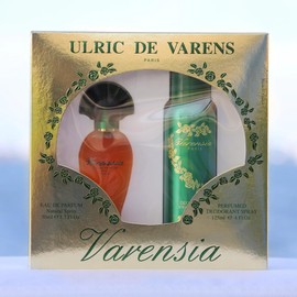 Ulric De Varens VARENSIA - Eau De Parfum for Women 2pcs Set- Earthy, Fruity, Floral Scent - Notes of Lotus Flower, Clove Raspberry, & Vanilla- Fruity & Floral- 1.7 Fl Oz + 4 Fl Oz Deodorant Spray