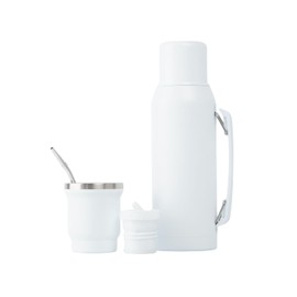 BALIBETOV - Juego completo de Yerba Mate Gourd, frasco térmico con 2 boquillas y pajita de foco - Kit de calidad premium