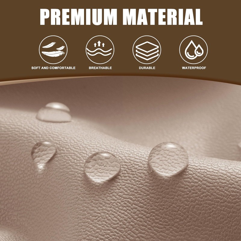 SearchI PU Leather RV Dinette Cushion Covers, Stretch Camper Cushion
