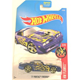 Hot Wheels 2017 HW Flames '77 Pontiac Firebird 13/365, Blue
