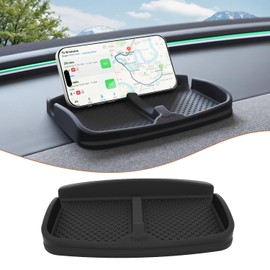 ThinSGO Anti-Slip Car Dash Grip Pad for Cell Phone, Keychains, Sun Glasses,Stand for Navigation Cell Phone (Black)