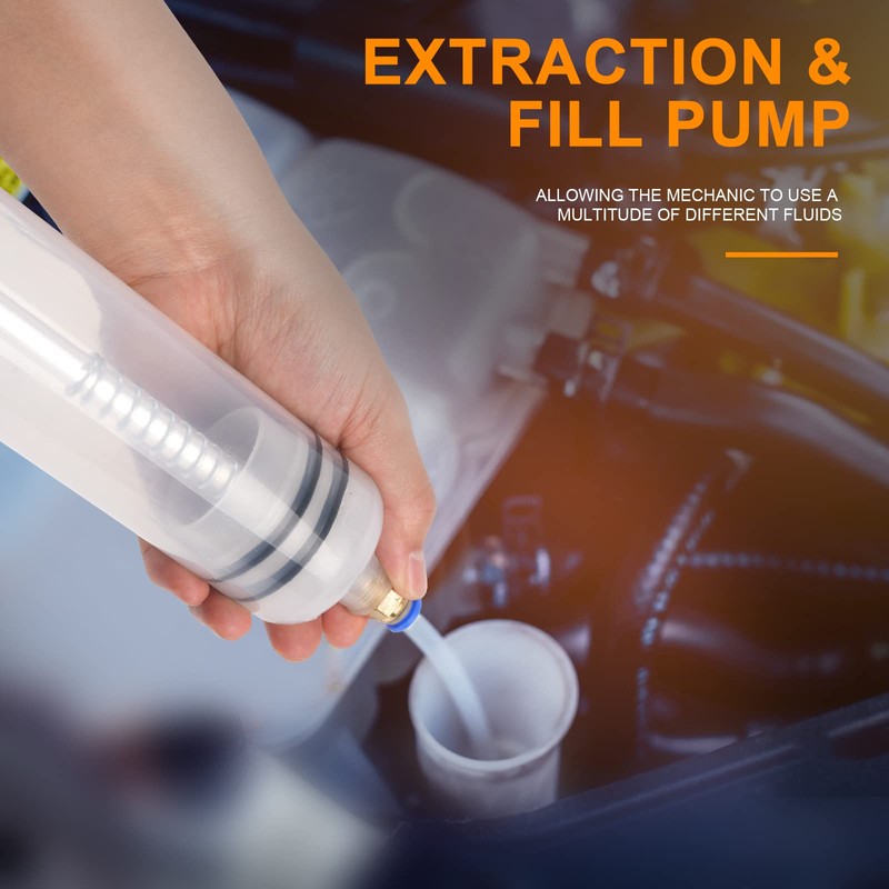 FTIHTRY Fluid Extractor, Extraction&Fill Pump,Fluid Syringe Pump Manual Suction Vacuum