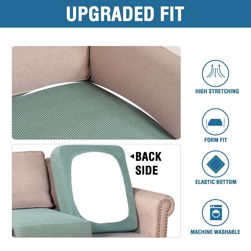 H.VERSAILTEX Super Stretch Individual Seat Cushion Covers Sofa Covers Couch